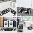 thumbnail image 4 of 2 Piece Buffalo Rug Kitchen Rug Set, Farmhouse Black and White Decor Kitchen Rugs, Absorbent Non-Slip Washable Floor Mats, Home Indoor Runner Rugs 17"x47"+17"x30", 4 of 5