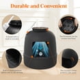 thumbnail image 3 of Lifewit Litter Box Cat with Faux Plant & Scoop(Random Color), Hidden Enclosure Litter Tray with Odor Control & Carbon Filter in Living Room/Bedroom/Bathroom Corner, Black, 3 of 9