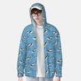 thumbnail image 2 of KLL Imprimé Amoureux des Dauphins Hommes Femmes UPF 50+ Protection Solaire Veste à Capuche Manches Longues Pêche Randonnée Performance Chemise-Moyen, 2 of 7