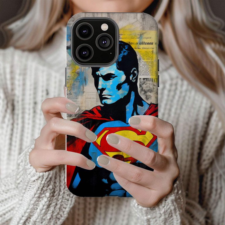 Superman Man of Steel Magnetic Tough Phone Case - Walmart.com