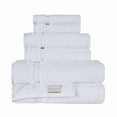 thumbnail image 3 of LUCIA MINELLI  Hardwick Embossed Jacquard Turkish Cotton Bath Towel Set of 6 White, 3 of 5