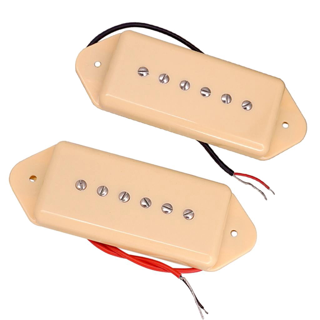 1 Pair P90 Guitar Pickups Neck&Bridge for LP Guitar Parts - , as described Cream