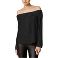 thumbnail image 2 of Blusa tejida bar III con lazo para mujer negra extragrande, 2 of 2