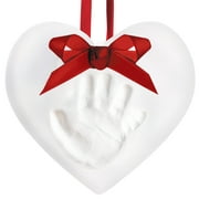 Pearhead Babyprints Heart Ornament, White