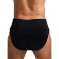 thumbnail image 3 of Haitryli Men Athletic Boxer Shorts Sides Split Press Button Crotch Boxer Briefs Running Sports Shorts Black XL, 3 of 4