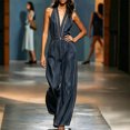 thumbnail image 6 of Uaswgudfs Women's Denim Jumpsuits Deep V Neck High Waist Wide Leg Contrast Stitching One Piece Outfits for Casual Daily Party, 6 of 6