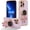 Purple, variant on for iPhone 15 Pro Max Case Cute 6D Astronaut Phone Case with Stand Luxury Plating Case Cover Slim Fit Shockproof Bumper Protective Electroplated Case for iPhone 15 6.7 inch,White