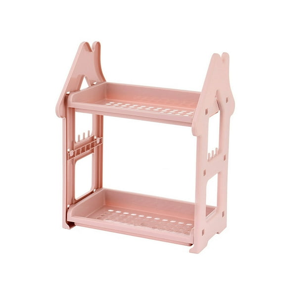 AUQ Desktop Drawer,Vertical Layout Drawer Storage Box,Space Utilization Storage Rack,Pink,plastic,plastic