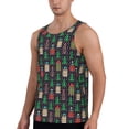 thumbnail image 2 of KLL Christmas Trees And Houses Print Men's Muscle Gym Workout Stringer Tank Tops Bodybuilding Fitness T-Shirts Tank Tops Men-Small, 2 of 7