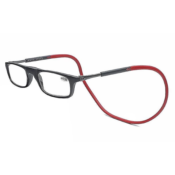 Gafas de lectura de alto grado Tr Absorción magnética Cuello colgante Gafas de lectores Funky