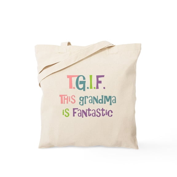 CafePress - Grandma Is Fantastic Tote Bag - Unisex Canvas Tote Bag, Beige, 1-Piece