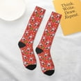 thumbnail image 5 of Salouo Cute Christmas Bunny Print Women's Men's Ankle Socks 1-pack Casual Athletic Socks for Unisex Adult Moisture-Wicking Socks for Daily Wear/Running/Sport, 5 of 8