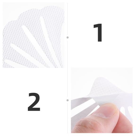 ibasenice 12Pcs Bath Stickers for Tub Non Slip White PEVA Safety Enhancement Accessories