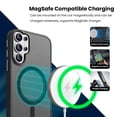 thumbnail image 5 of Entronix Magnetic Case for Galaxy S26 Ultra, Frosted Matte Back Shock-Absorbent Protective Cover, Black, 5 of 5