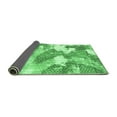 thumbnail image 2 of Ahgly Company Indoor Rectangle Abstract Emerald Green Modern Area Rugs, 2' x 5', 2 of 4