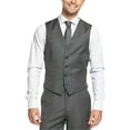 thumbnail image 2 of Ryan Seacrest Mens Pinstripe Five Button Vest, Grey, 38 Short, 2 of 2