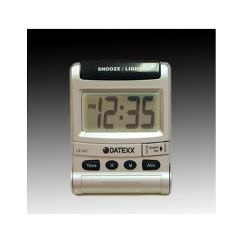 Datexx DF601 Travel Alarm Clock With Flip Stand