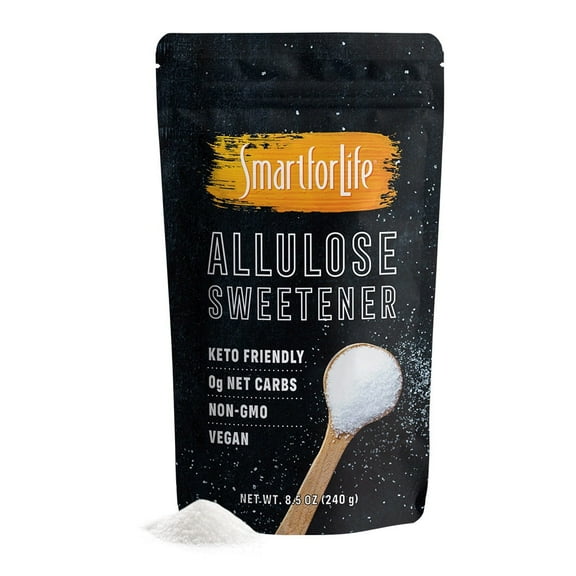 Smart for Life Allulose Sweetener (8.5 oz) Great for a Keto Snack and Keto Sugar - Zero Net Carbs Natural Sugar Alternative
