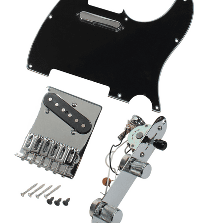 Fender Loaded Pickguard - Fender Tele Telecaster MIM Loaded Pickguard- Bridge-Pickups-Control Plate, BK
