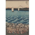 thumbnail image 2 of Hiroshige, Ando 13x18 Black Ornate Wood Framed with Double Matting Museum Art Print Titled - Opening celebration of Benzaiten Shrine at Enoshima in Soshu., 2 of 4