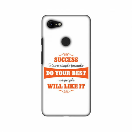 Google Pixel 3 Case, Ultra Thin Designer Hard Shell Case Back Cover for Google Pixel 3 [5.5 Inch, 2018 Release] - Success Do Your (Best Phones Over 5.5 Inches)