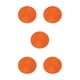 thumbnail image 1 of Manteles individuales antideslizantes Cateissary para comedor redondos color naranja, 1 of 6