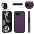 thumbnail image 5 of Compatible with Google Pixel 8a Case, with PU Leather Credit Card Holder Magnetic Back Stand Rugged Slot Mobile Flip Purse Phone Cover for Google Pixel 8a Women Men - Darkpurple, 5 of 7
