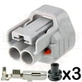 thumbnail image 3 of Ballenger Motorsports - 2 Way Sumitomo Plug Connector Kit for Sensor & Solenoid Applications - Gray & Keyway 2, 3 of 3