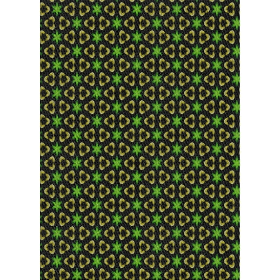 Ahgly Company Machine Washable Indoor Rectangle Transitional Night Black Area Rugs, 4' x 6'