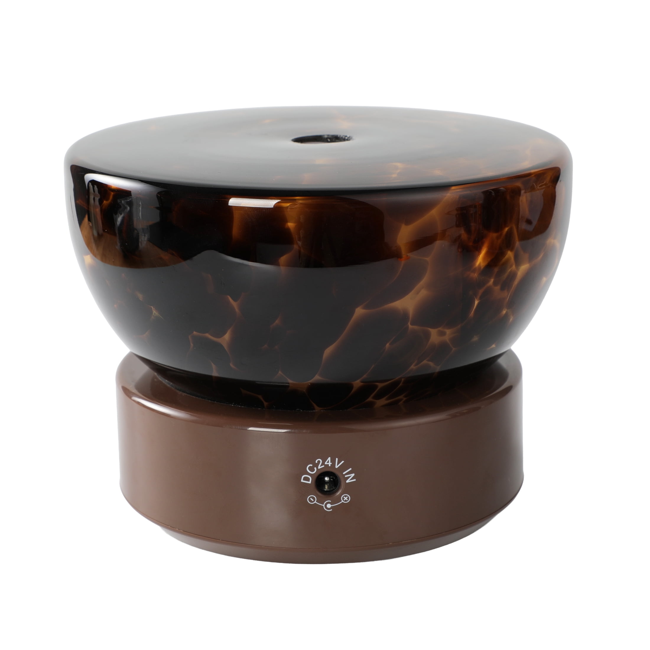 Better Homes & Gardens Artglass Bowl Ultrasonic Diffuser, Dark Tortoise, Cool Mist
