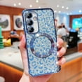 thumbnail image 6 of for Samsung Galaxy S23 FE 5G Case Magnetic Compatible with MagSafe Cute Leopard Bling Glitter Women Phone Case Luxury Plating Clear Camera Cover Shockproof Soft Bumper for S23 FE 6.4 " (Sierra Blue), 6 of 11