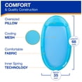 thumbnail image 3 of Tumbona para piscina SwimWays Spring Float Premium, color azul cielo, 3 of 7