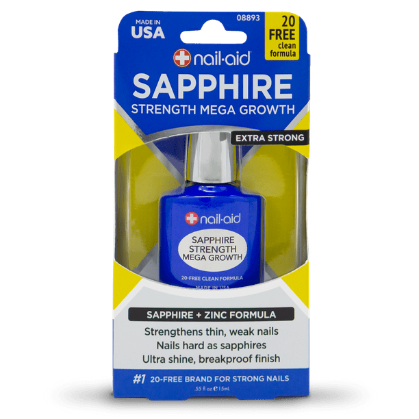 NAILAID Sapphire Strength Mega Growth Nail Polish, 0.55 fl oz