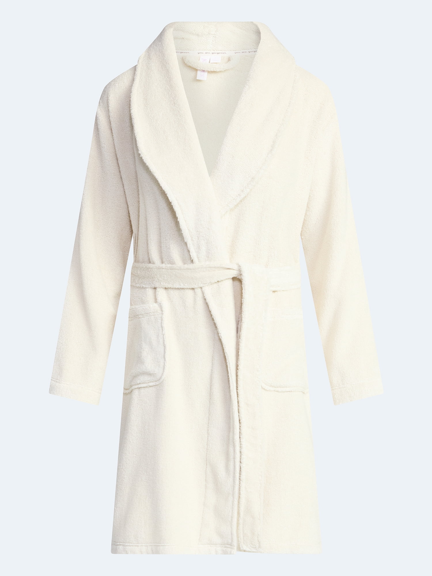 Joyspun Women's Cotton Terry Robe, Sizes S-3X