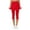 F216 Red, variant on Likimi Women Athletic Tennis Skirt With Built In Shorts Solid Color Stretch High Waist Comfortable Trousers Pink Size S