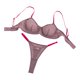 thumbnail image 2 of Gibobby Conjunto ropa interior mujer Conjunto de Lencería Sexy para Mujer con Cinturones de Liga Conjunto de Sujetador y Bragas de Encaje Sexy(Rosa caliente, M), 2 of 5