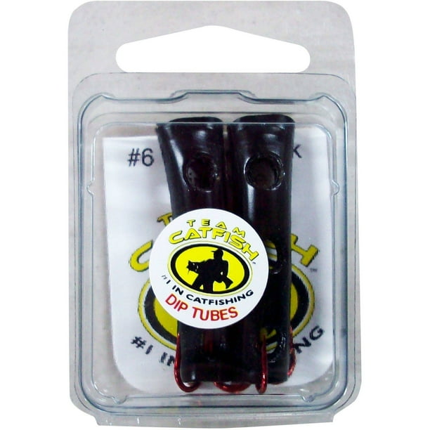 Team Catfish Black Dip Tube (2pk) Treble Hook