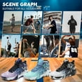 thumbnail image 6 of Mens Basketball Shoes Fashion Non-Slip Lightweight Breathable Outdoor Sneakers Cushioning Workout Shoes for Running Walking Sports Training, 6 of 6