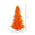 thumbnail image 4 of Vickerman 4.5' Orange Fir Artificial Christmas Tree Unlit -K162345, 4 of 4
