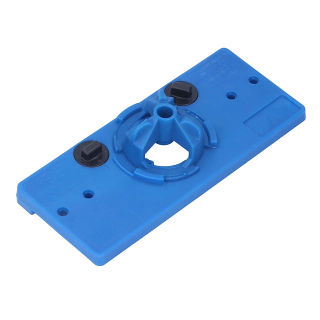 Guía de perforación de bisagra oculta ABS, posicionador y localizador, herramienta para taladro de banco, azul