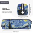 thumbnail image 3 of Rocae The Starry Night for Pen and Marker Pouch with Zipper for Men and Women, Stationery Bag Pen Holder for Work and Office, 3 of 9