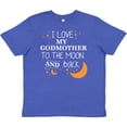 thumbnail image 3 of Inktastic I Love My Godmother To The Moon and Back Youth T-Shirt, 3 of 5