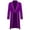 Purple, variant on Women's Leisure Retro TailCoat Long Sleeve Casual Cardigan Solid Trendy Fashion Soft Travel Coat Button Down Red S