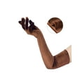 thumbnail image 3 of INSPIRE CHIC Women's Velvet Elbow Length Full Finger Evening Glove for Elegant Formal Brown, 3 of 6