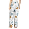 thumbnail image 2 of Bixox Women's Cute Doodle Turtles Patterned Pajama Pants Loungewear, 2 of 5