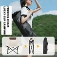 thumbnail image 4 of Camping Stool Small Retractable Folding Chair Foot Rest Stainless Steel Compact Lightweight Backpacking Stool With Carry Bag 12.6x12.6x13.8 Inches, 4 of 5