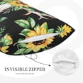 thumbnail image 5 of Balery Sunflower Skull Boho Watercolor Background Bedding Queen Pillow Cases - Envelope Closure - Soft Brushed Microfiber Fabric - Shrinkage and Fade Resistant Pillow Cases-14"x20", 5 of 9
