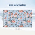 thumbnail image 2 of Rose Flowers Blue a Bath Towel, Highly Absorbent towels for bathroom Quick Drying Microfiber Bath Towels for Body, Soft Shower Towels for Sport, Yoga, SPA, Gym 27x55in, 2 of 5