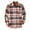 Red, variant on XMMSWDLA 2022 Clearance Men Tops Plaid Padded Shirts Casual Long Sleeve Button Down Lapel Jackets Slim Fit Winter Warm Tops Blouse