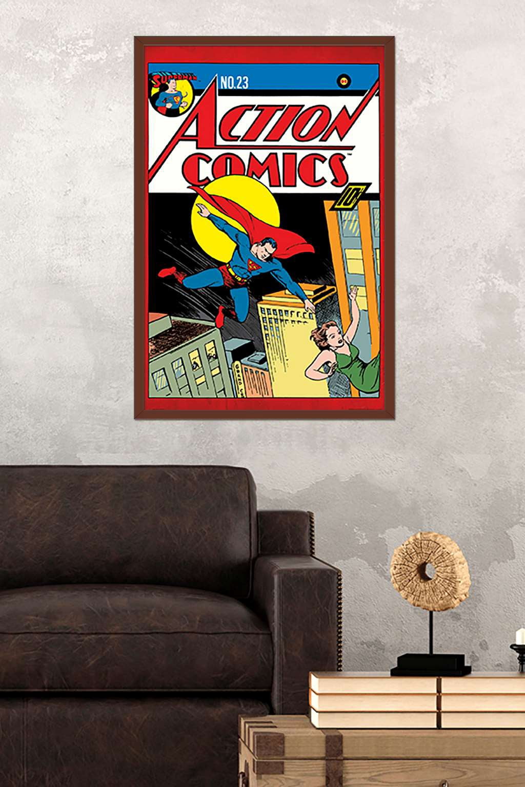DC Comics - Superman - Action Comics 23 Wall Poster, 22.375" x 34", Framed